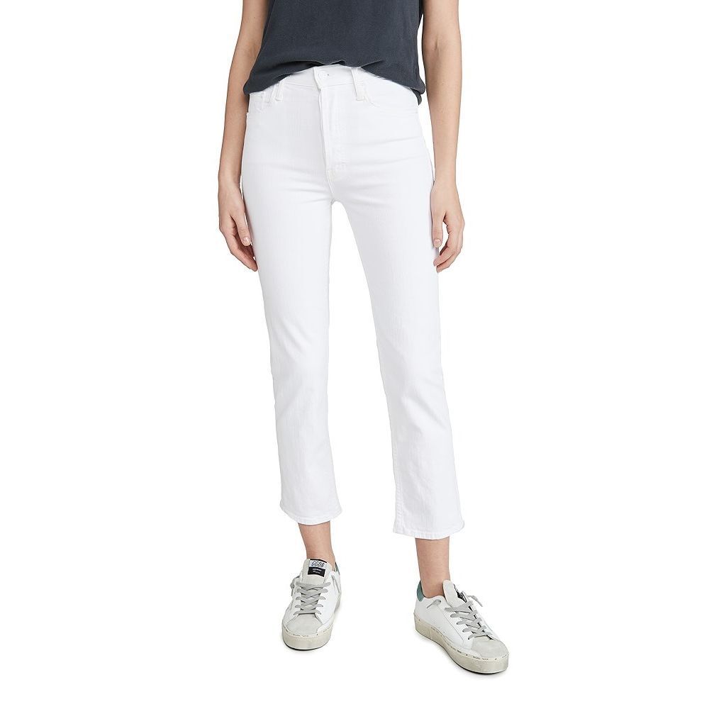 NWT Mother SUPERIOR Tomcat Ankle Straight White Totally Innocent Size 30